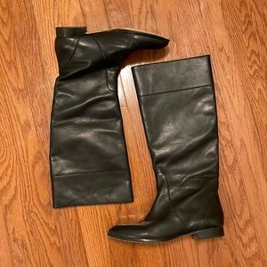 J. Crew black riding boots